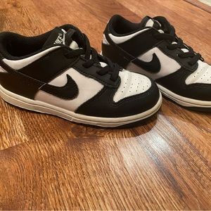 Nikes for 10c toddler - black and white